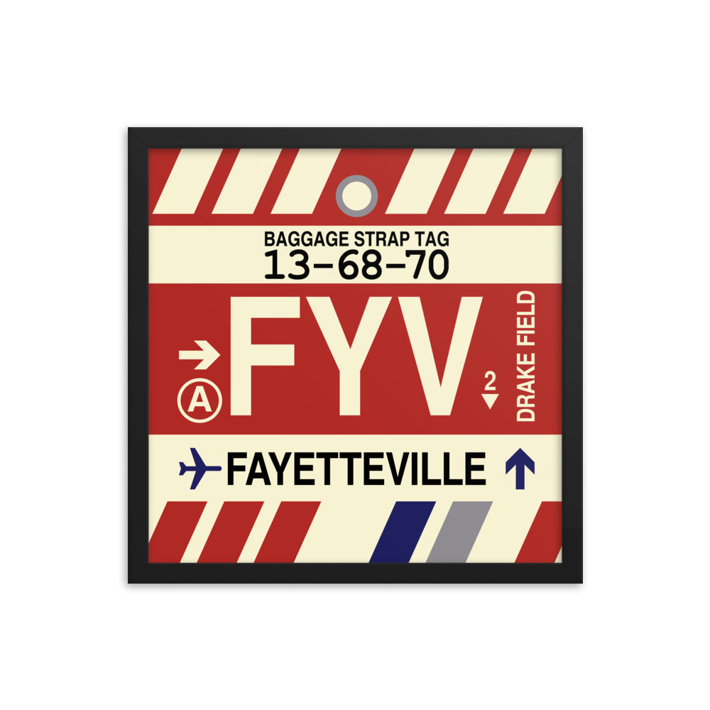 Travel-Themed Framed Print • FYV Fayetteville • YHM Designs - Image 04