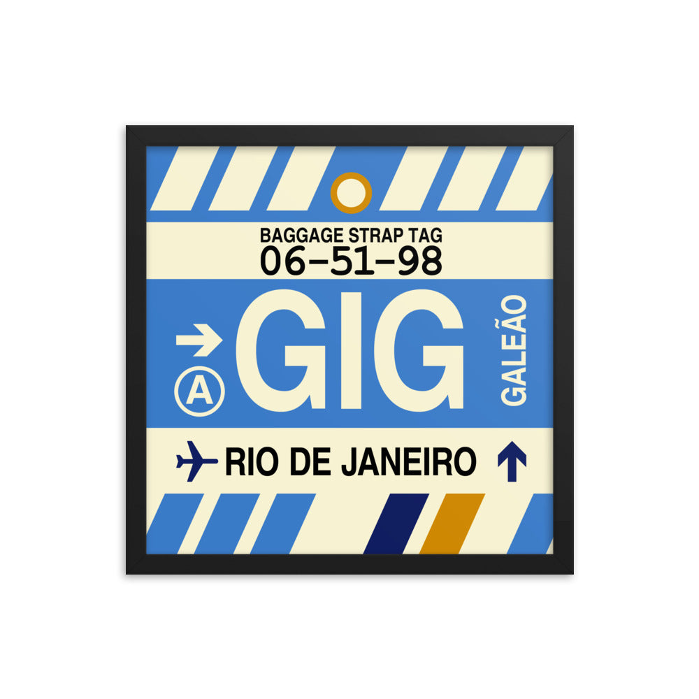Travel-Themed Framed Print • GIG Rio de Janeiro • YHM Designs - Image 04