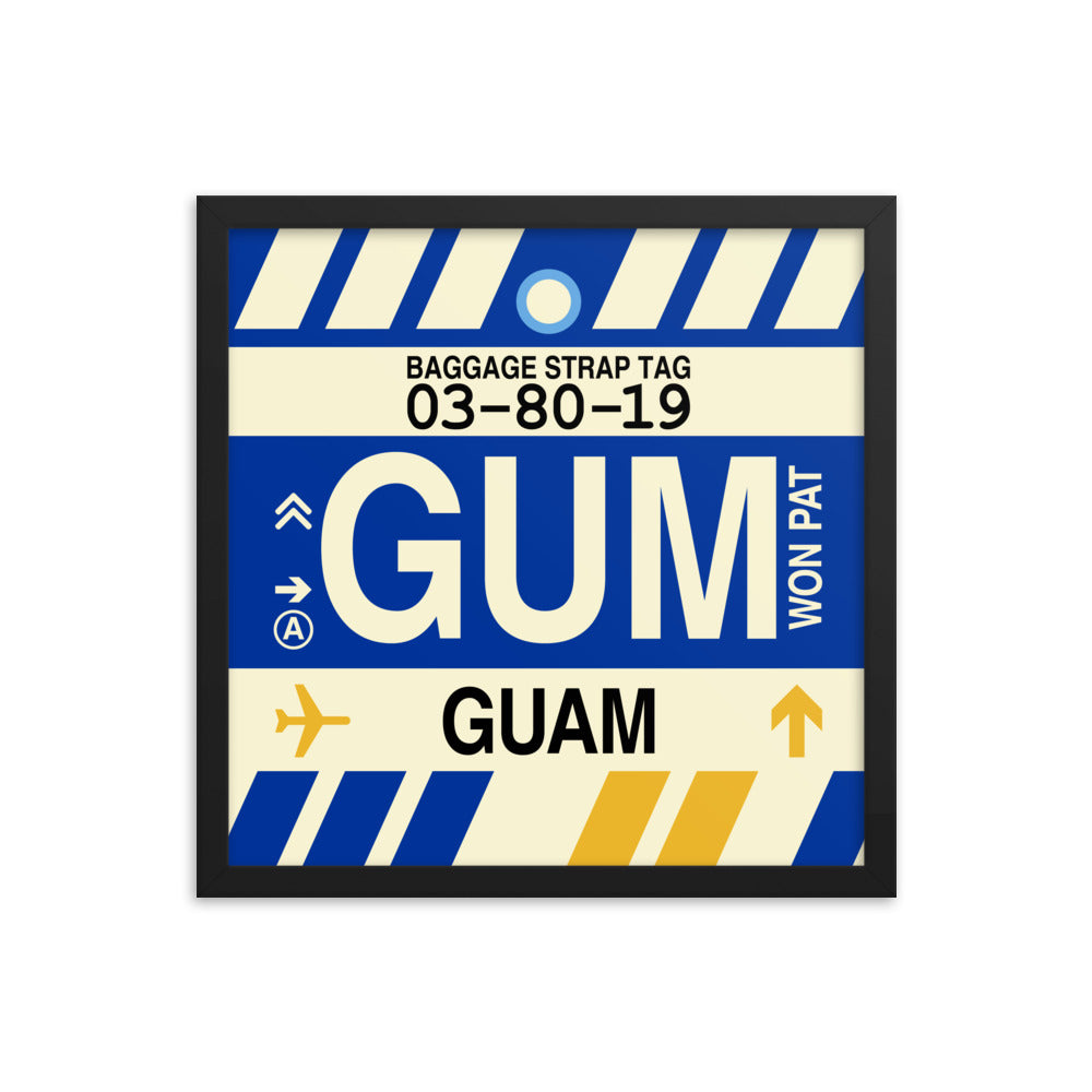 Travel-Themed Framed Print • GUM Hagatna Souvenir • YHM Designs - Image 04