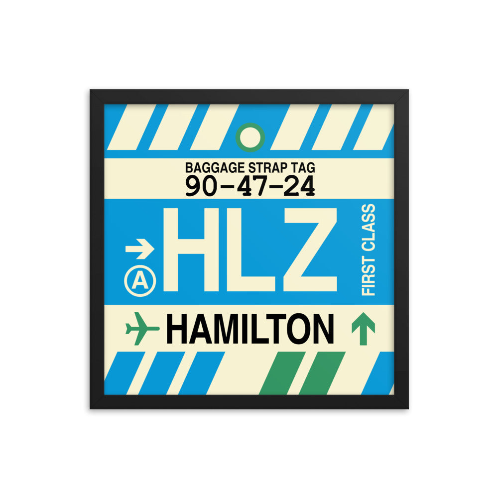 Travel-Themed Framed Print • HLZ Hamilton Souvenir • YHM Designs - Image 04