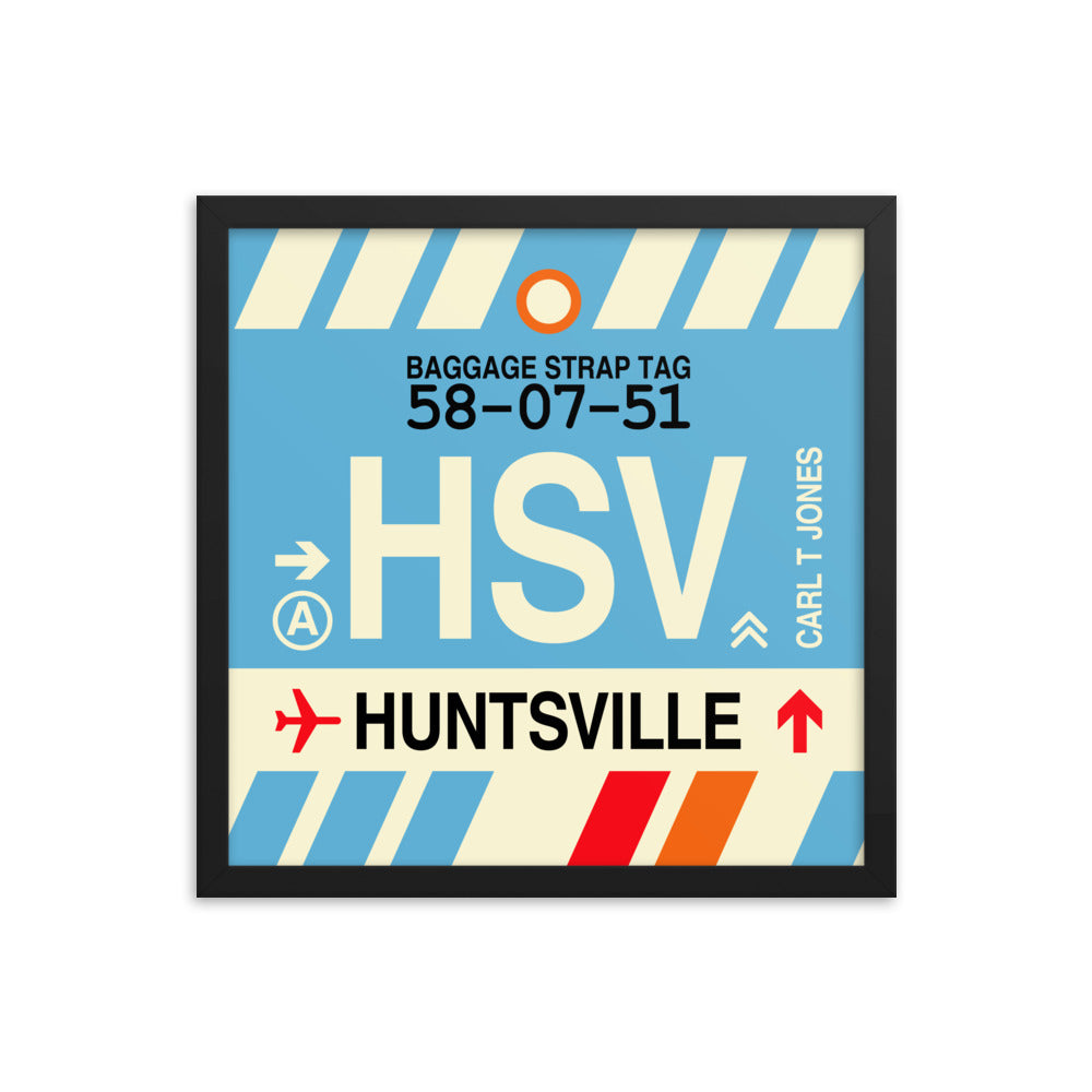 Travel-Themed Framed Print • HSV Huntsville • YHM Designs - Image 04