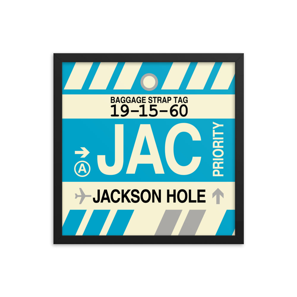 Travel-Themed Framed Print • JAC Jackson Hole • YHM Designs - Image 04
