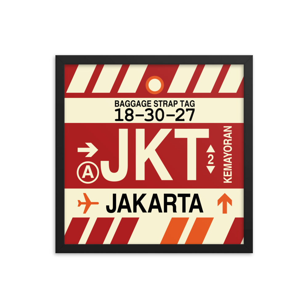 Travel-Themed Framed Print • JKT Jakarta Souvenir • YHM Designs - Image 04