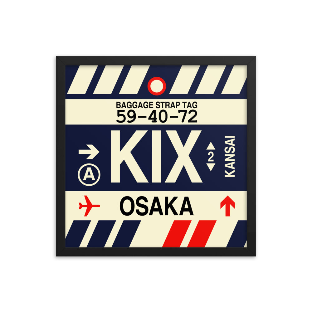 Travel-Themed Framed Print • KIX Osaka Souvenir • YHM Designs - Image 04