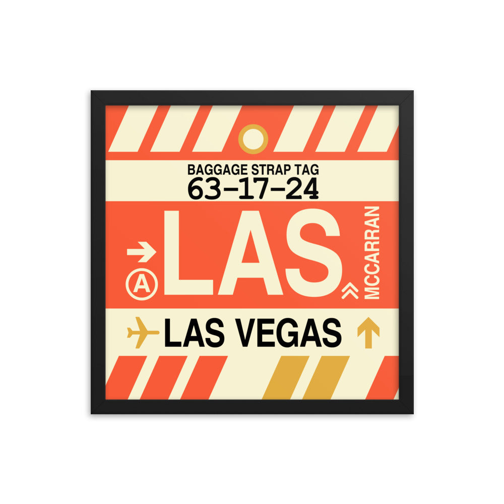 Travel-Themed Framed Print • LAS Las Vegas • YHM Designs - Image 04