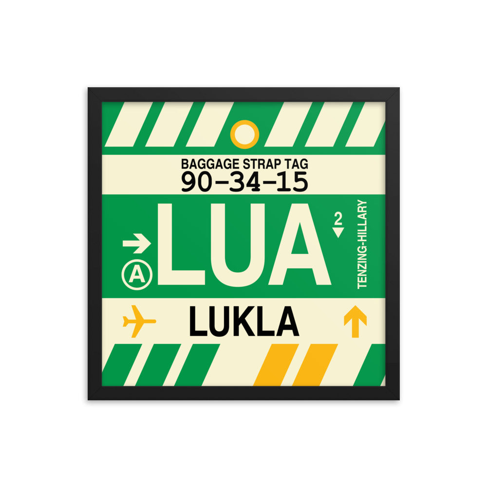 Travel-Themed Framed Print • LUA Lukla Souvenir • YHM Designs - Image 04