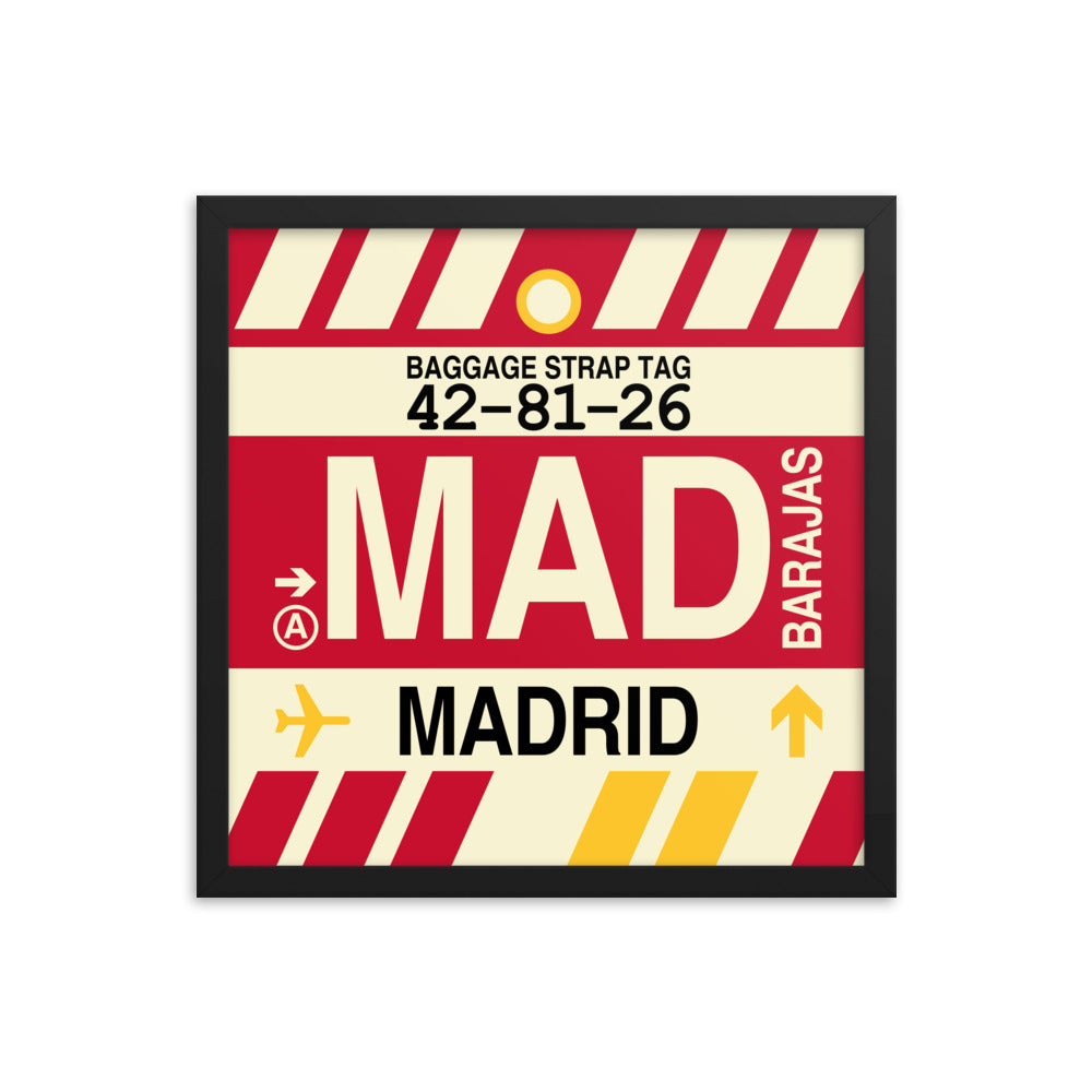Travel-Themed Framed Print • MAD Madrid • YHM Designs - Image 04
