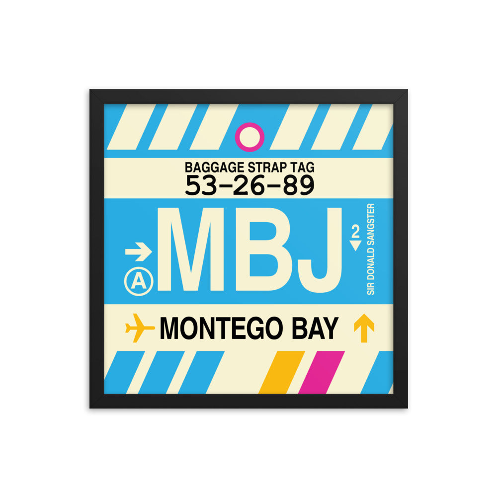 Travel-Themed Framed Print • MBJ Montego Bay Souvenir • YHM Designs - Image 04