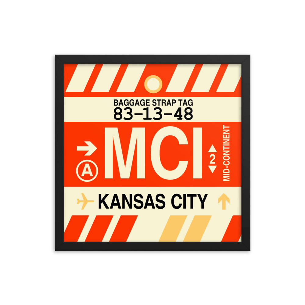 Travel-Themed Framed Print • MCI Kansas City • YHM Designs - Image 04