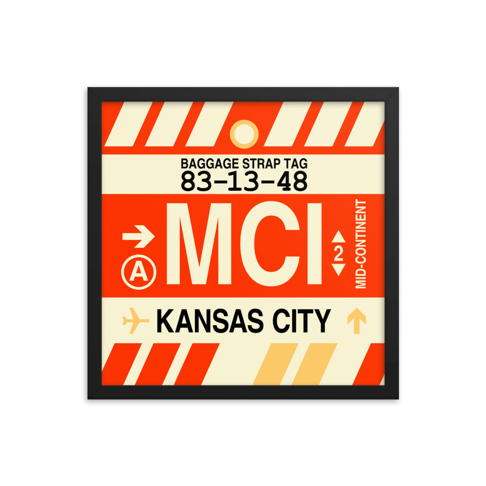 Travel-Themed Framed Print • MCI Kansas City Souvenir • YHM Designs - Image 04