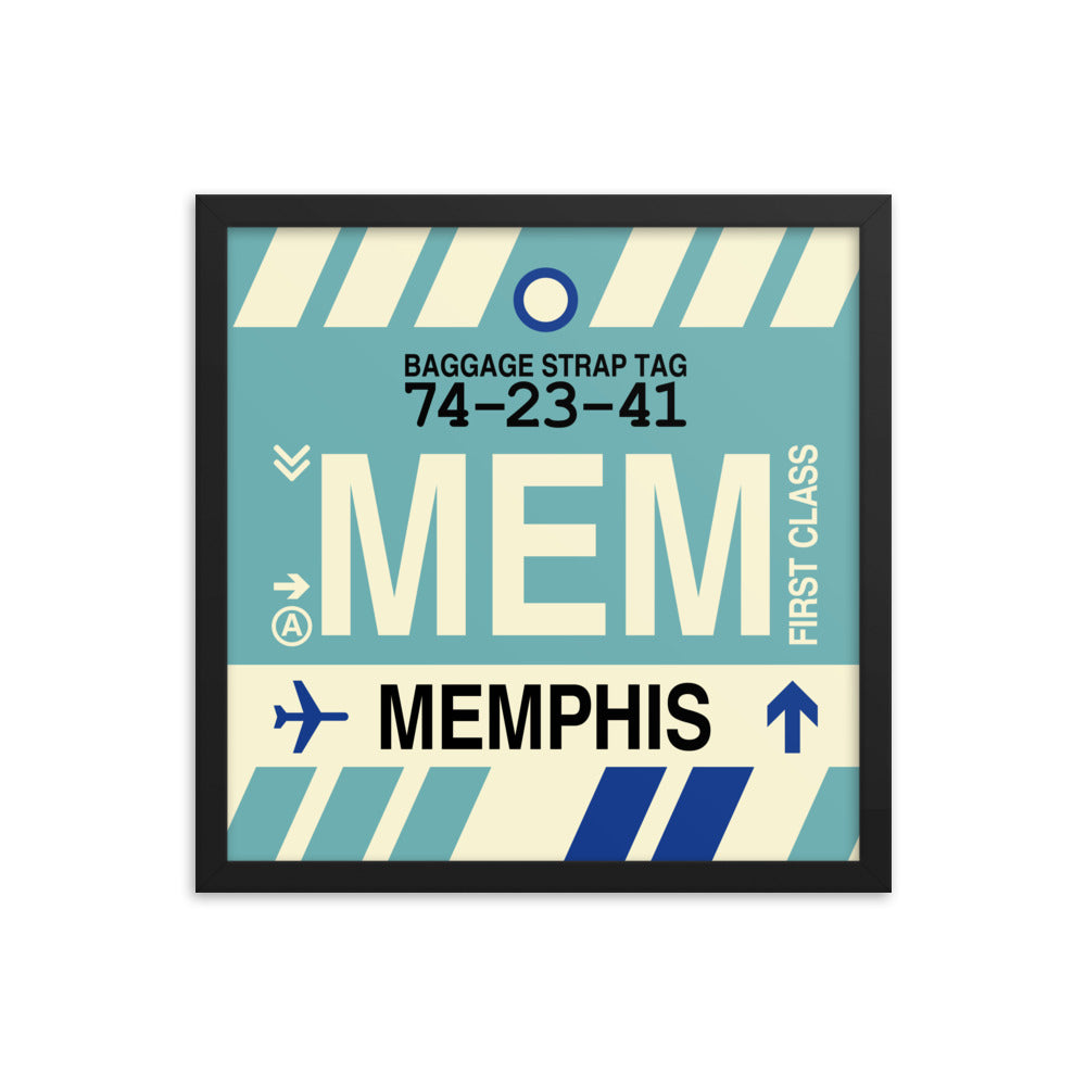 Travel-Themed Framed Print • MEM Memphis • YHM Designs - Image 04