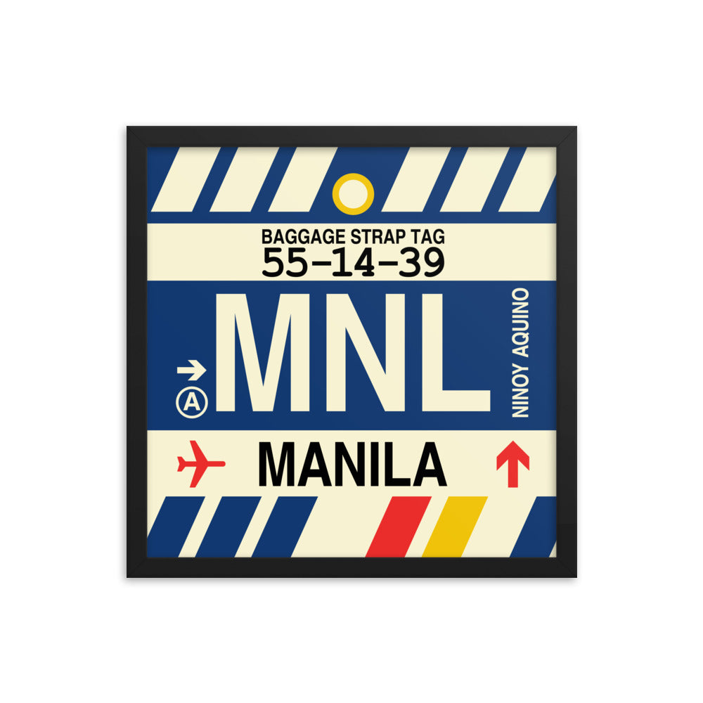 Travel-Themed Framed Print • MNL Manila • YHM Designs - Image 04