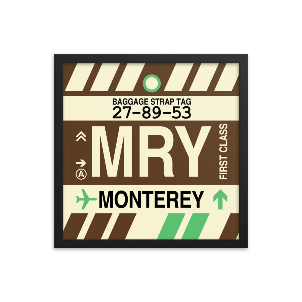 Travel-Themed Framed Print • MRY Monterey • YHM Designs - Image 04