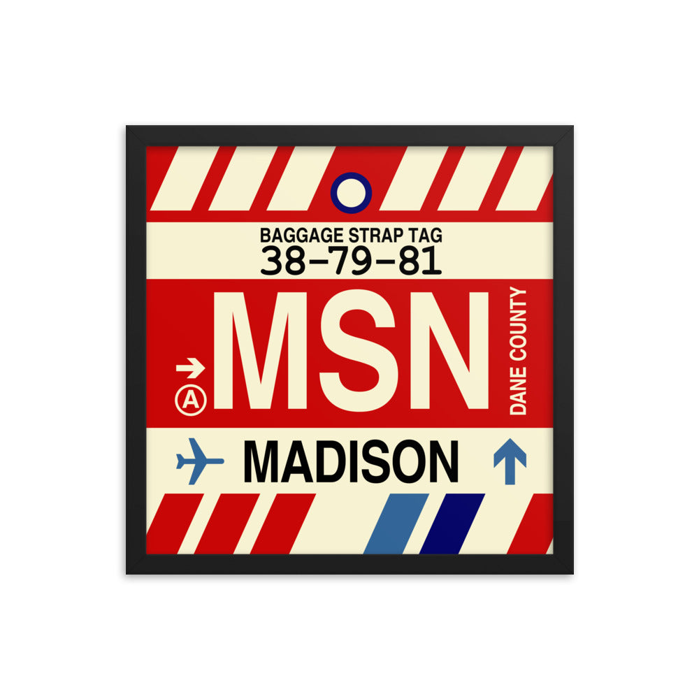 Travel-Themed Framed Print • MSN Madison • YHM Designs - Image 04