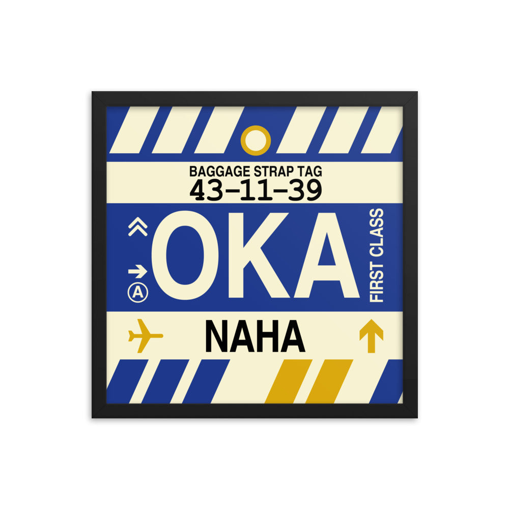 Travel-Themed Framed Print • OKA Naha (Okinawa) Souvenir • YHM Designs - Image 04