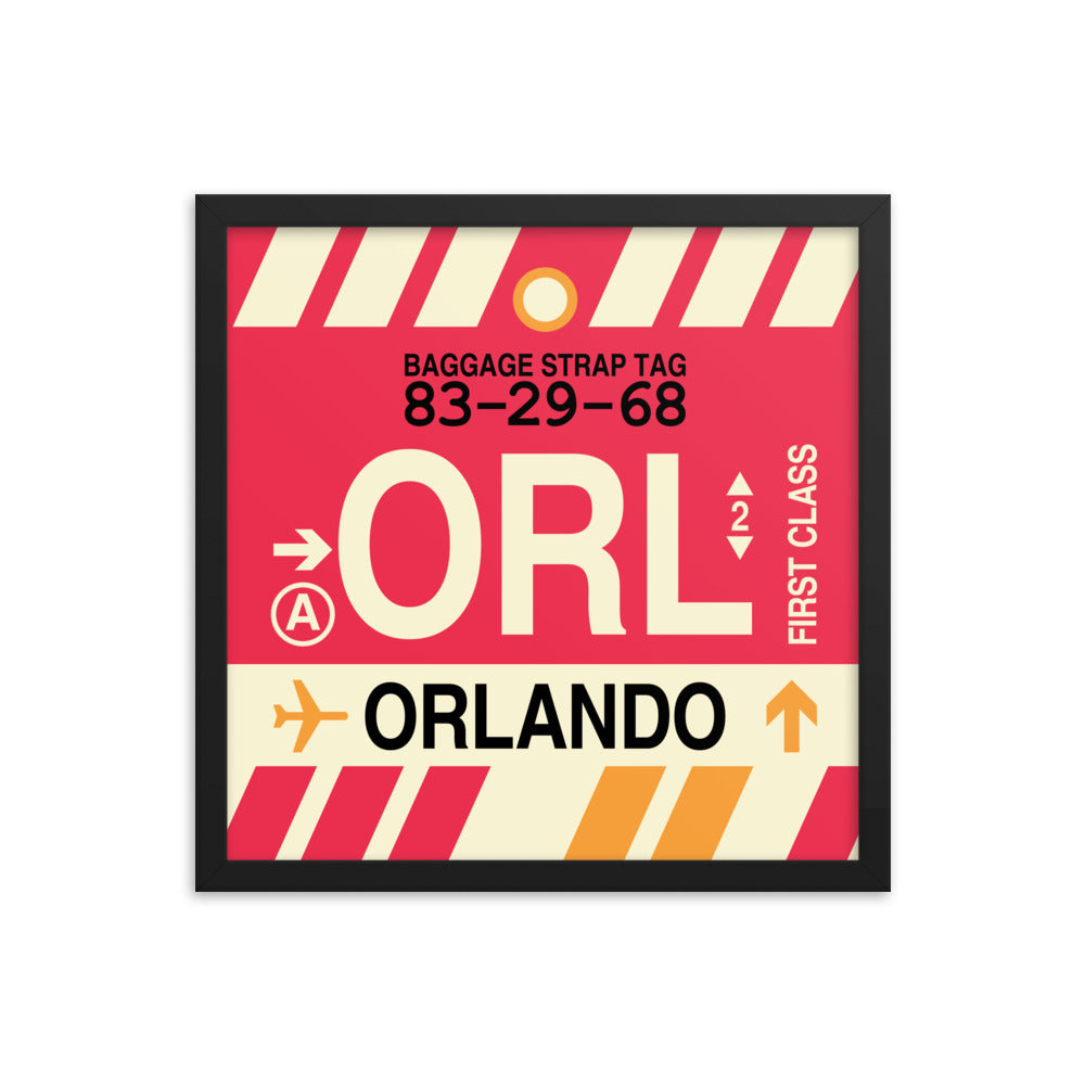 Travel-Themed Framed Print • ORL Orlando Souvenir • YHM Designs - Image 04