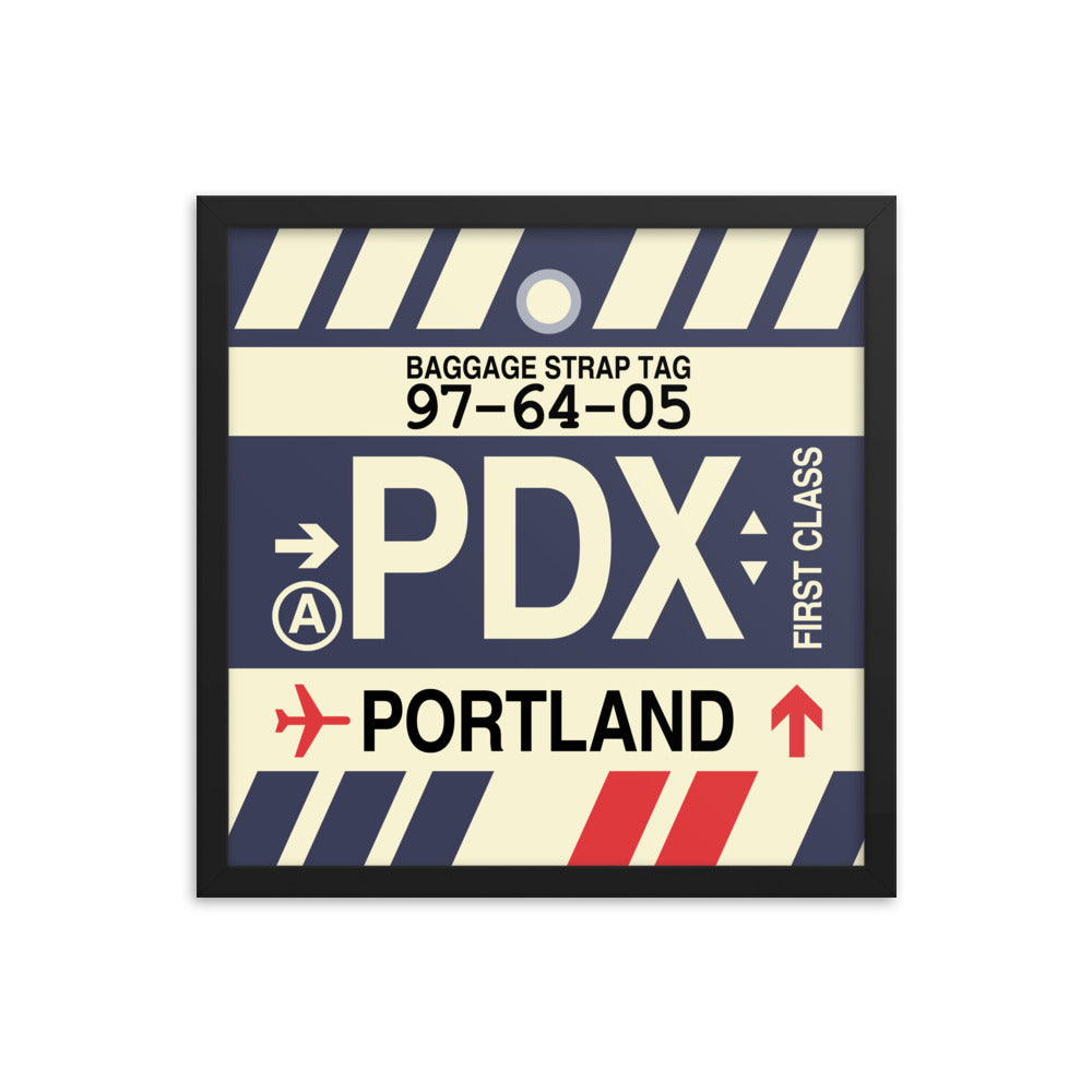 Travel-Themed Framed Print • PDX Portland • YHM Designs - Image 04