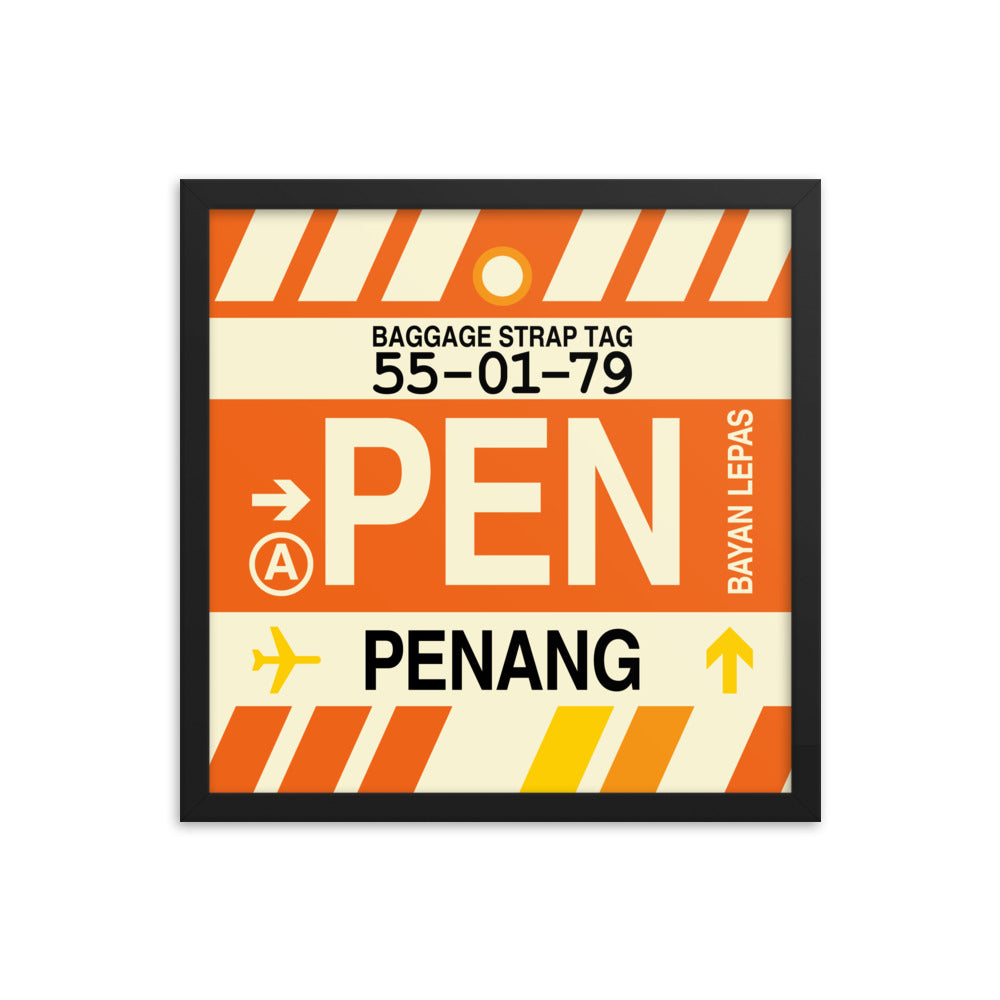 Travel-Themed Framed Print • PEN Penang Souvenir • YHM Designs - Image 04