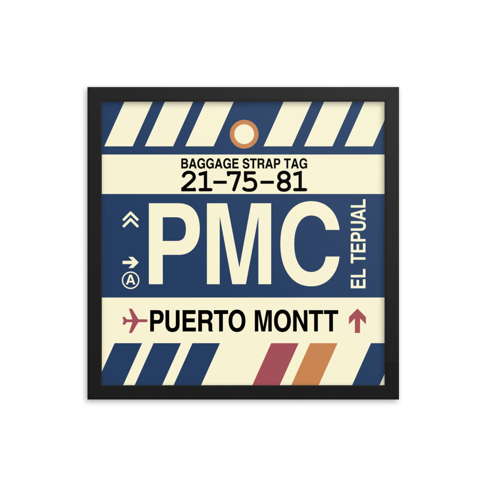 Travel-Themed Framed Print • PMC Puerto Montt Souvenir • YHM Designs - Image 04