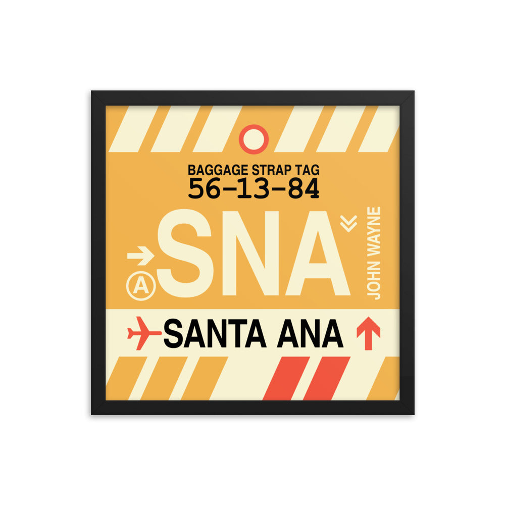 Travel-Themed Framed Print • SNA Santa Ana Souvenir • YHM Designs - Image 04