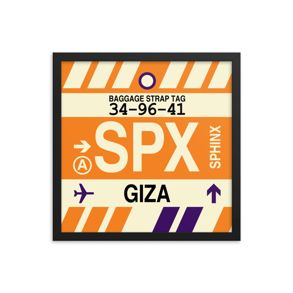 Travel-Themed Framed Print • SPX Giza • YHM Designs - Image 04