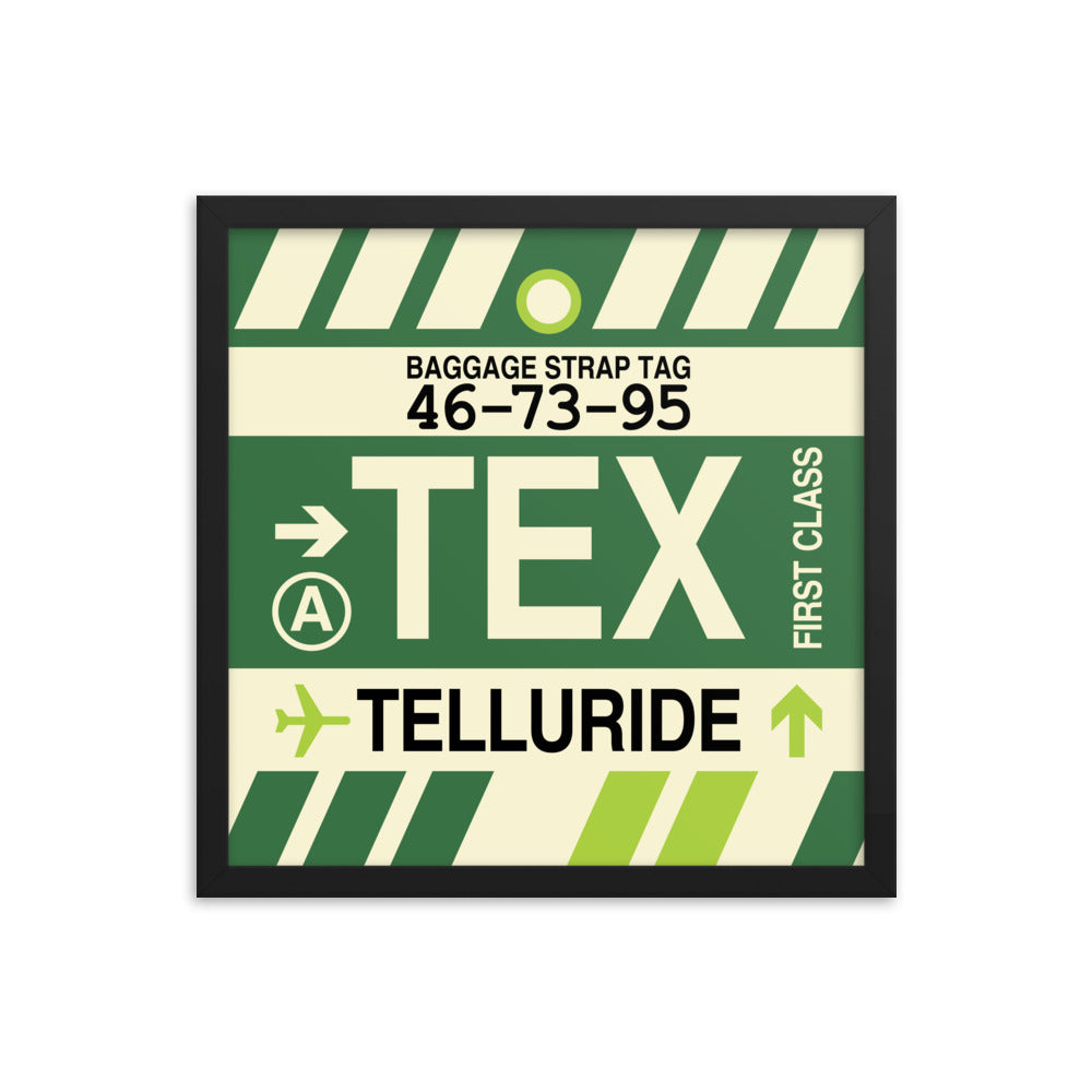 Travel-Themed Framed Print • TEX Telluride • YHM Designs - Image 04