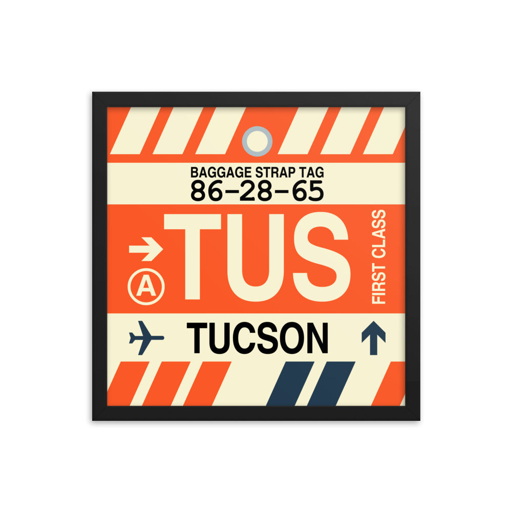 Travel-Themed Framed Print • TUS Tucson • YHM Designs - Image 04