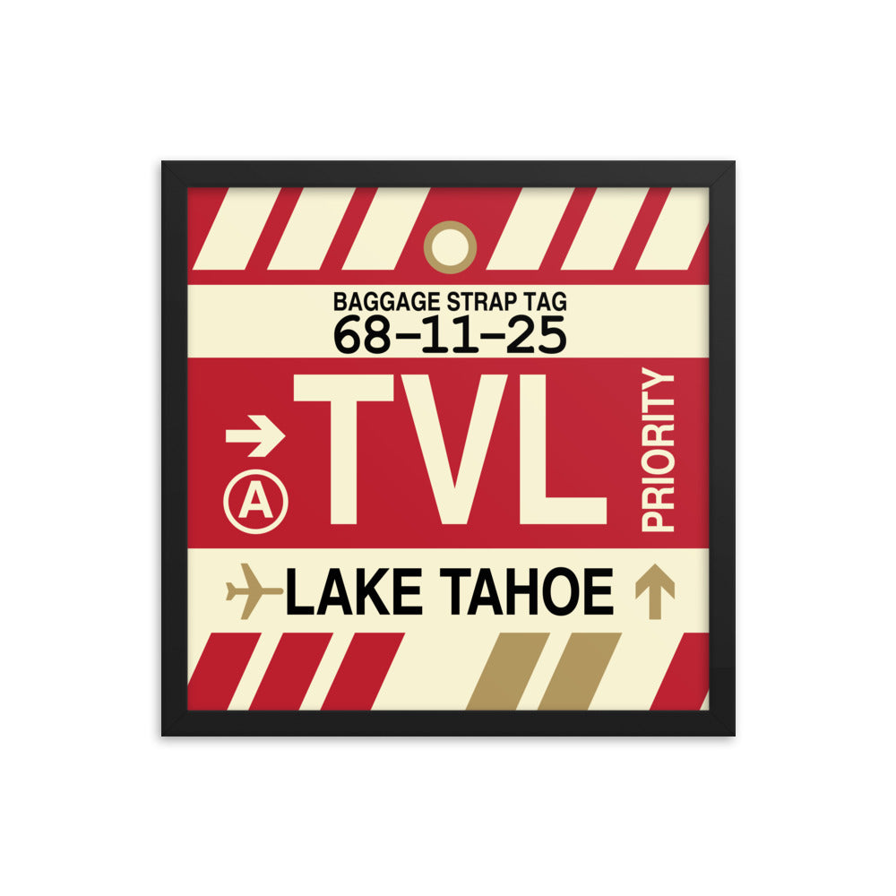 Travel-Themed Framed Print • TVL Lake Tahoe • YHM Designs - Image 04