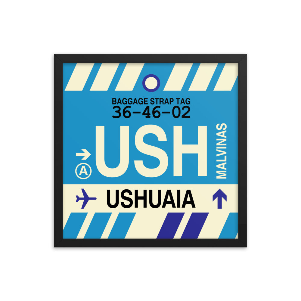 Travel-Themed Framed Print • USH Ushuaia • YHM Designs - Image 04