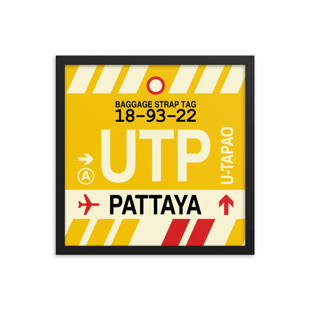 Travel-Themed Framed Print • UTP Pattaya • YHM Designs - Image 04