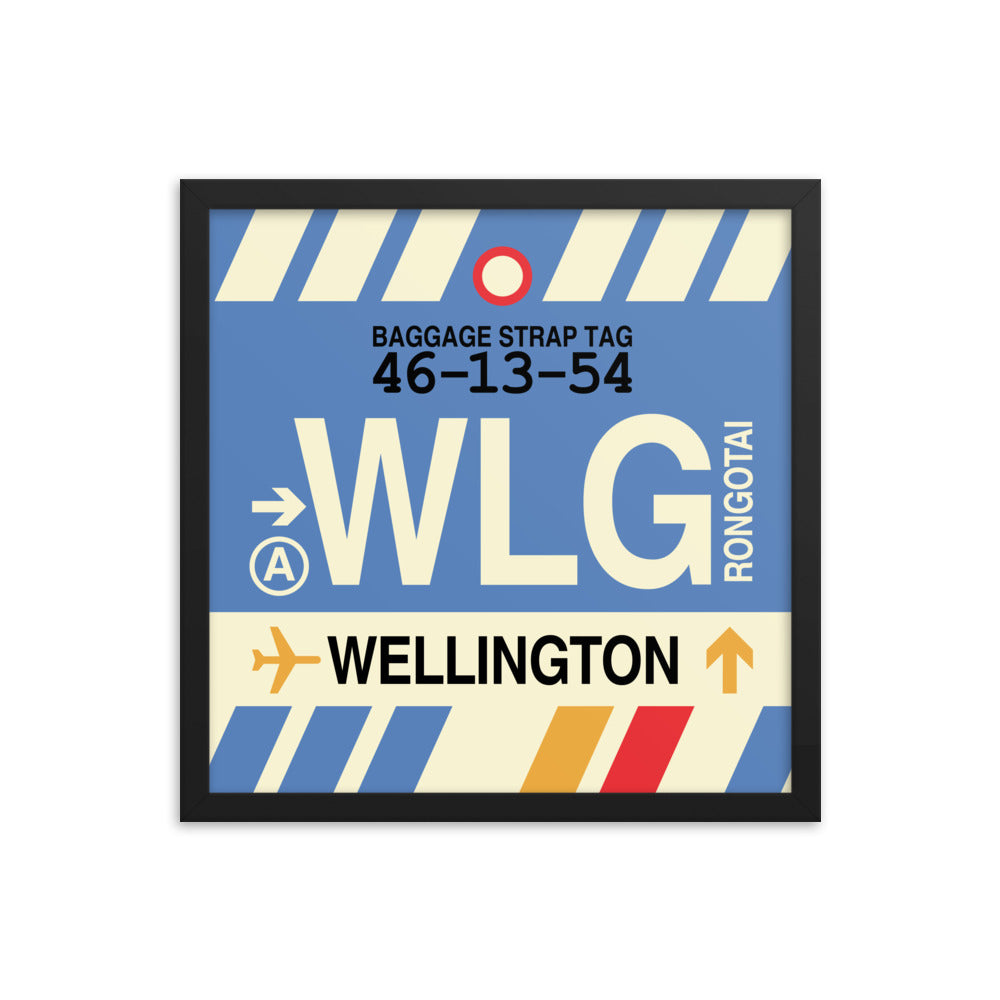 Travel-Themed Framed Print • WLG Wellington • YHM Designs - Image 04