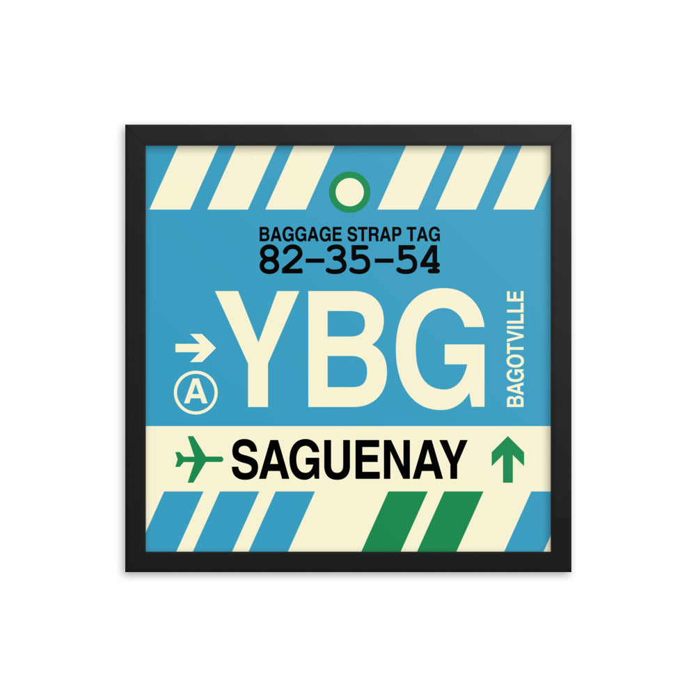 Travel-Themed Framed Print • YBG Saguenay Souvenir • YHM Designs - Image 04