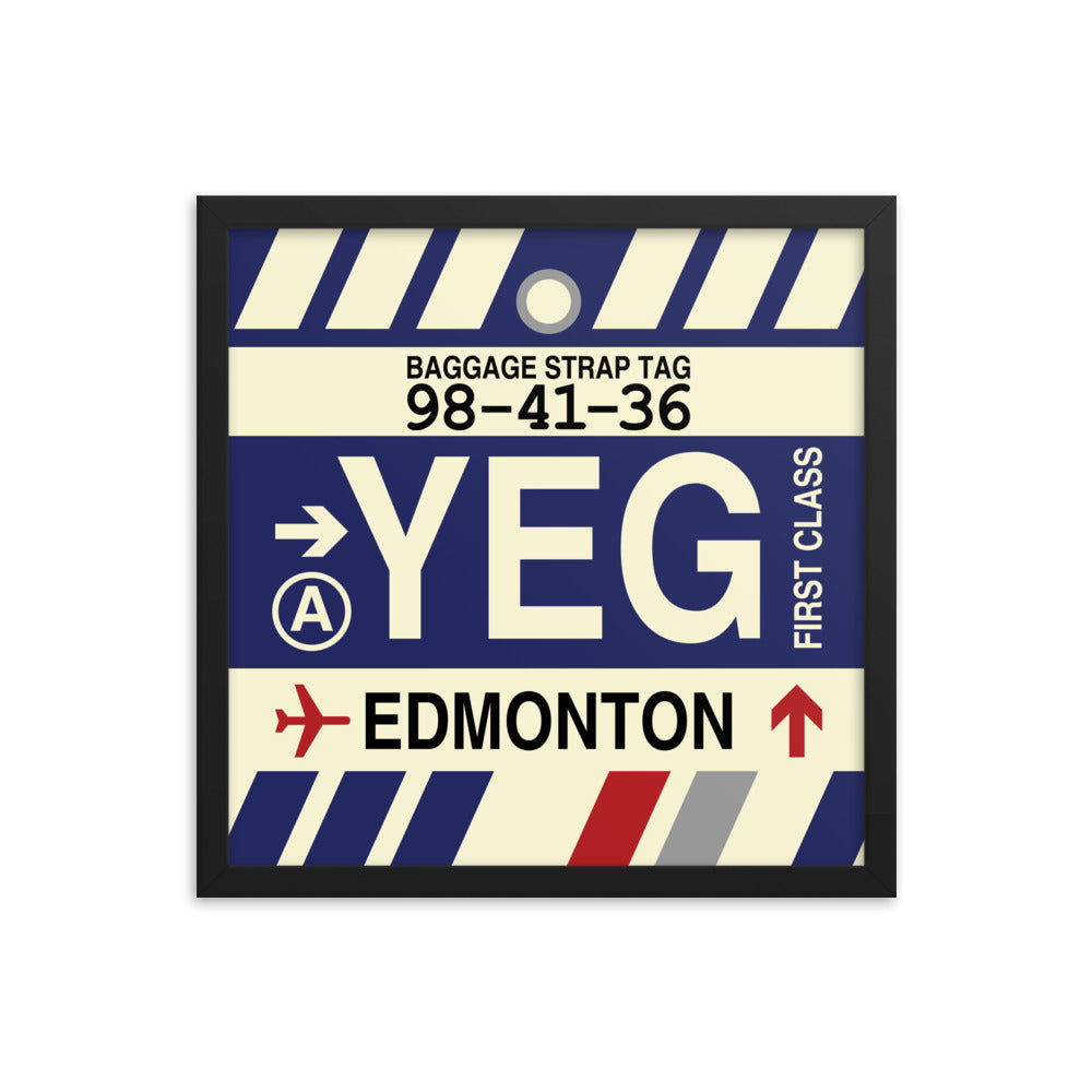 Travel-Themed Framed Print • YEG Edmonton • YHM Designs - Image 04