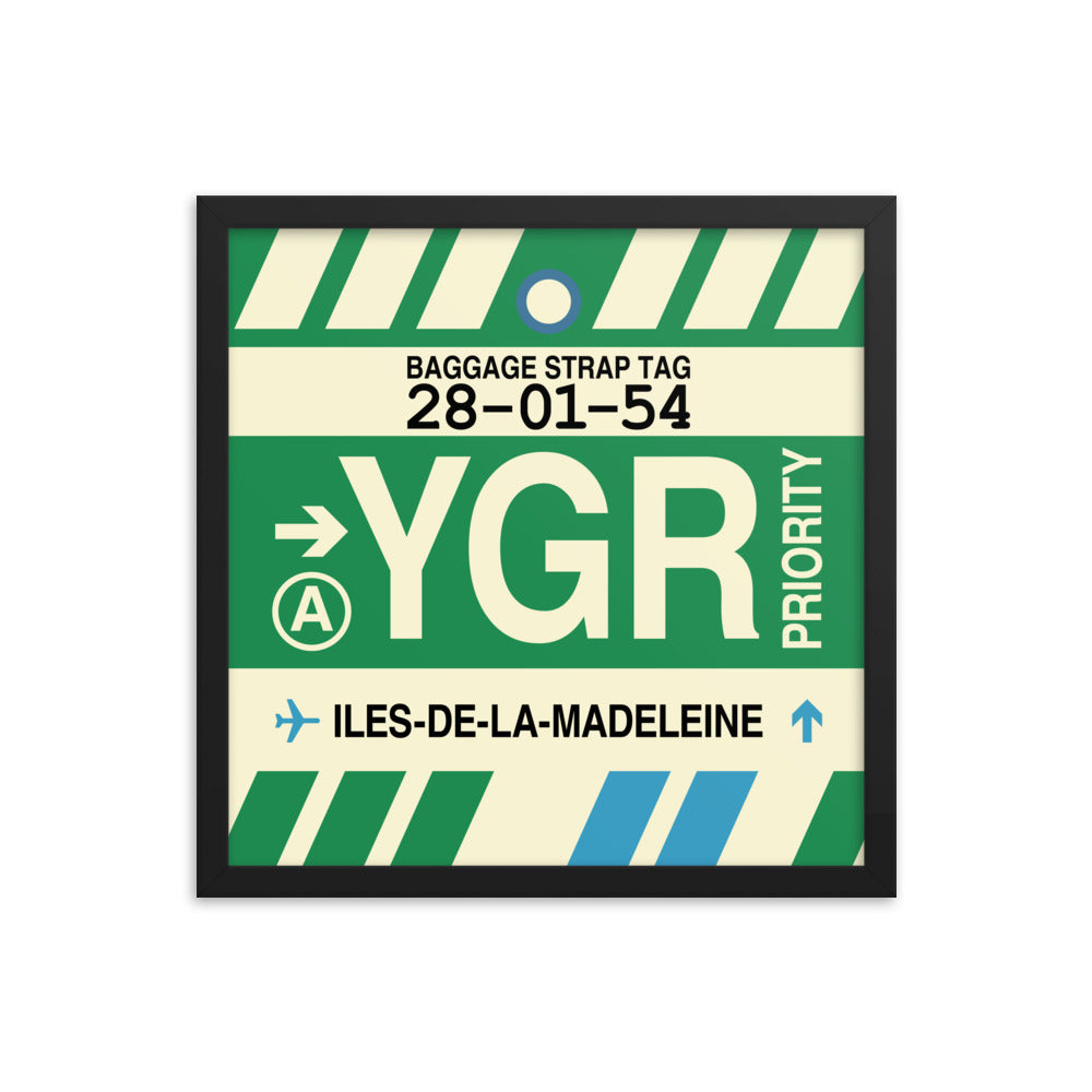 Travel-Themed Framed Print • YGR Îles-de-la-Madeleine Souvenir • YHM Designs - Image 04