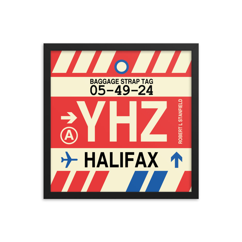 Travel-Themed Framed Print • YHZ Halifax • YHM Designs - Image 04