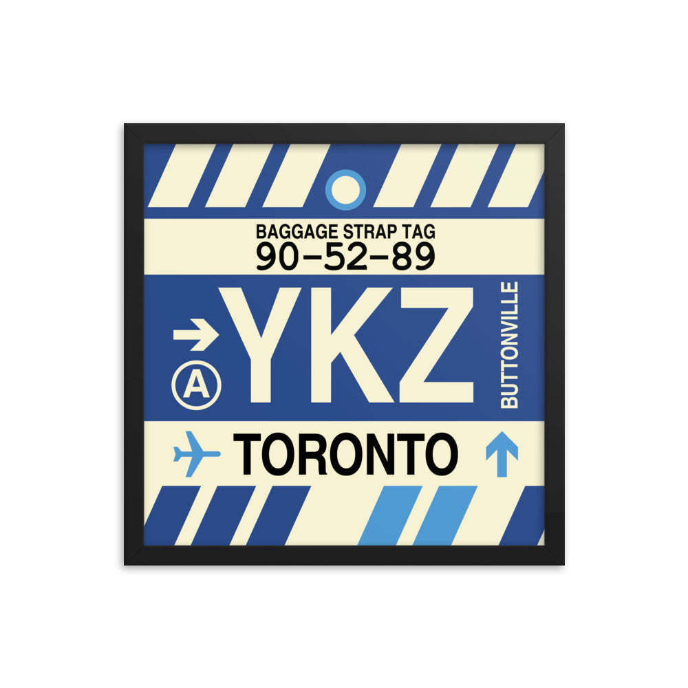 Travel-Themed Framed Print • YKZ Toronto • YHM Designs - Image 04