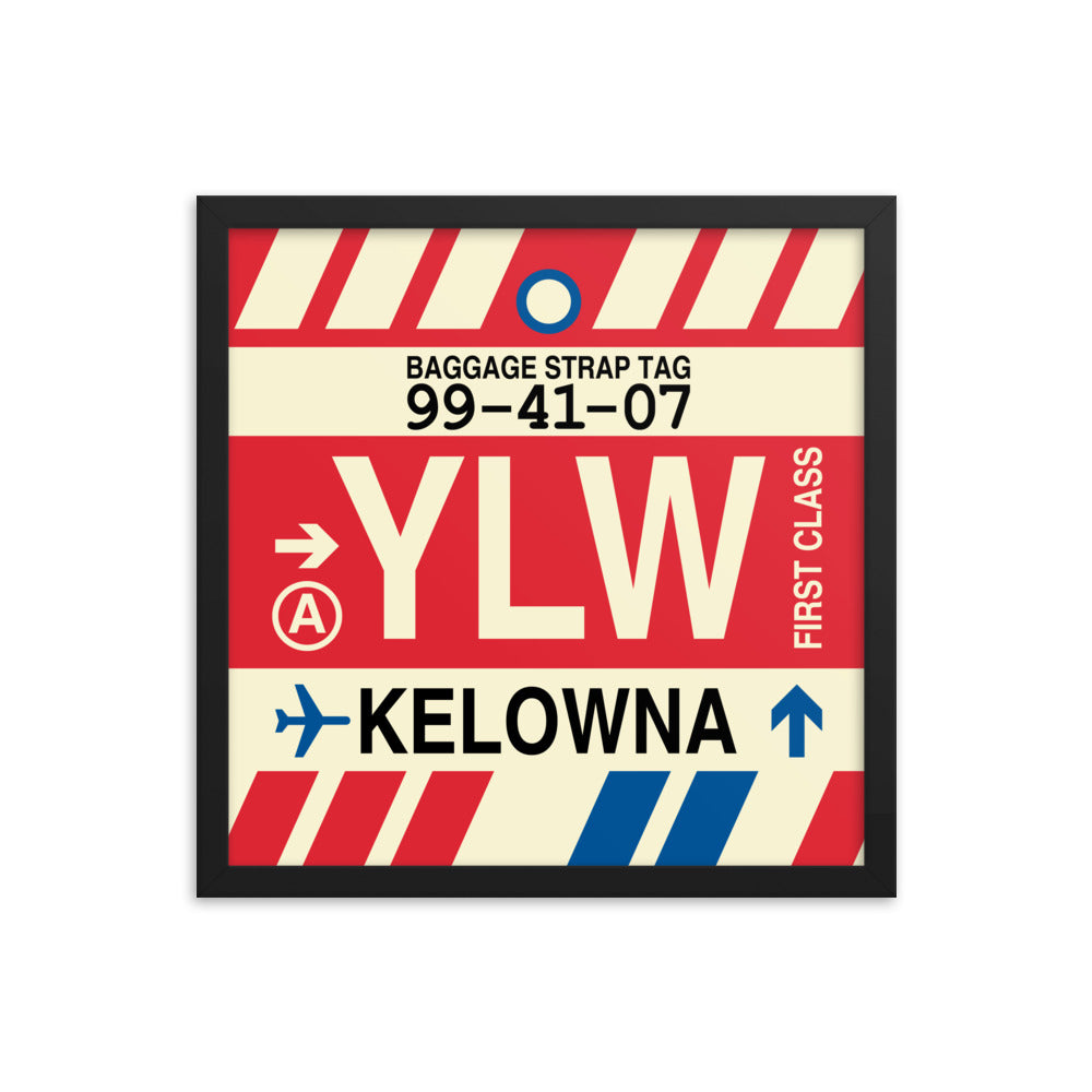 Travel-Themed Framed Print • YLW Kelowna • YHM Designs - Image 04