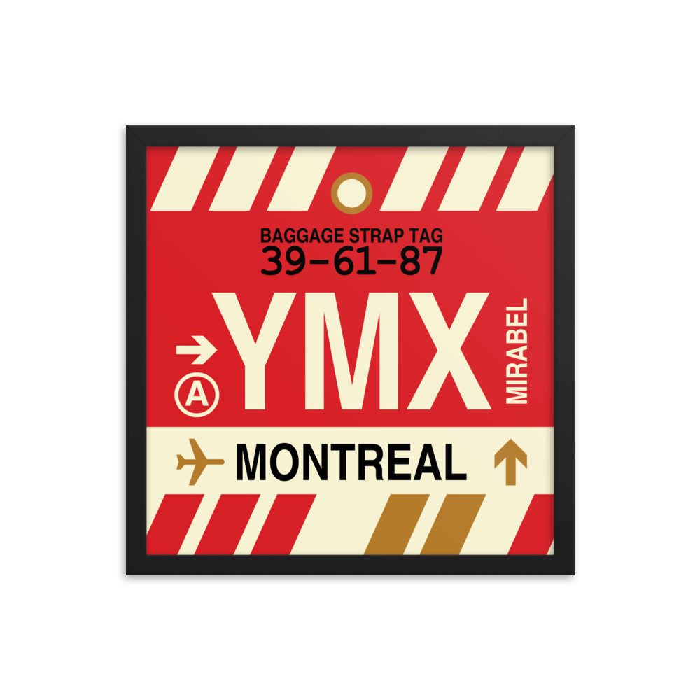 Travel-Themed Framed Print • YMX Montreal • YHM Designs - Image 04