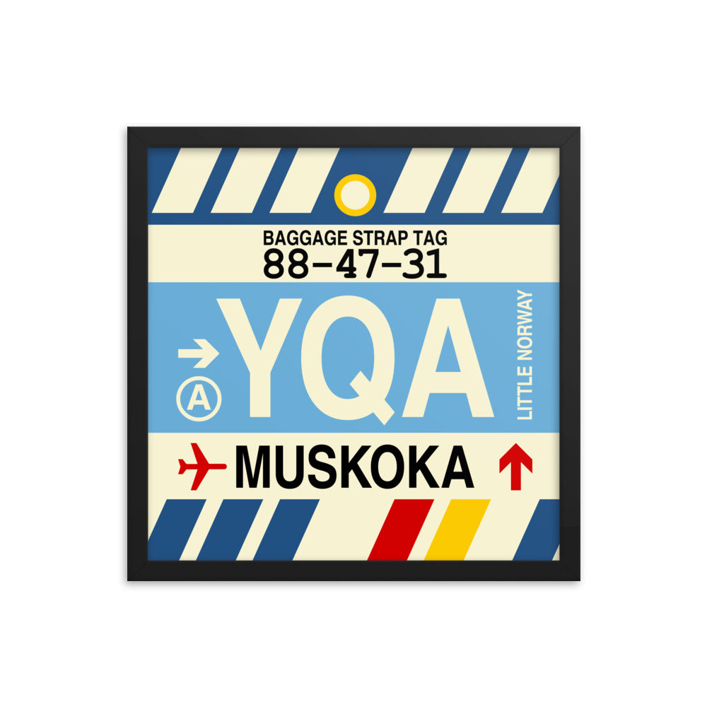 Travel-Themed Framed Print • YQA Muskoka • YHM Designs - Image 04