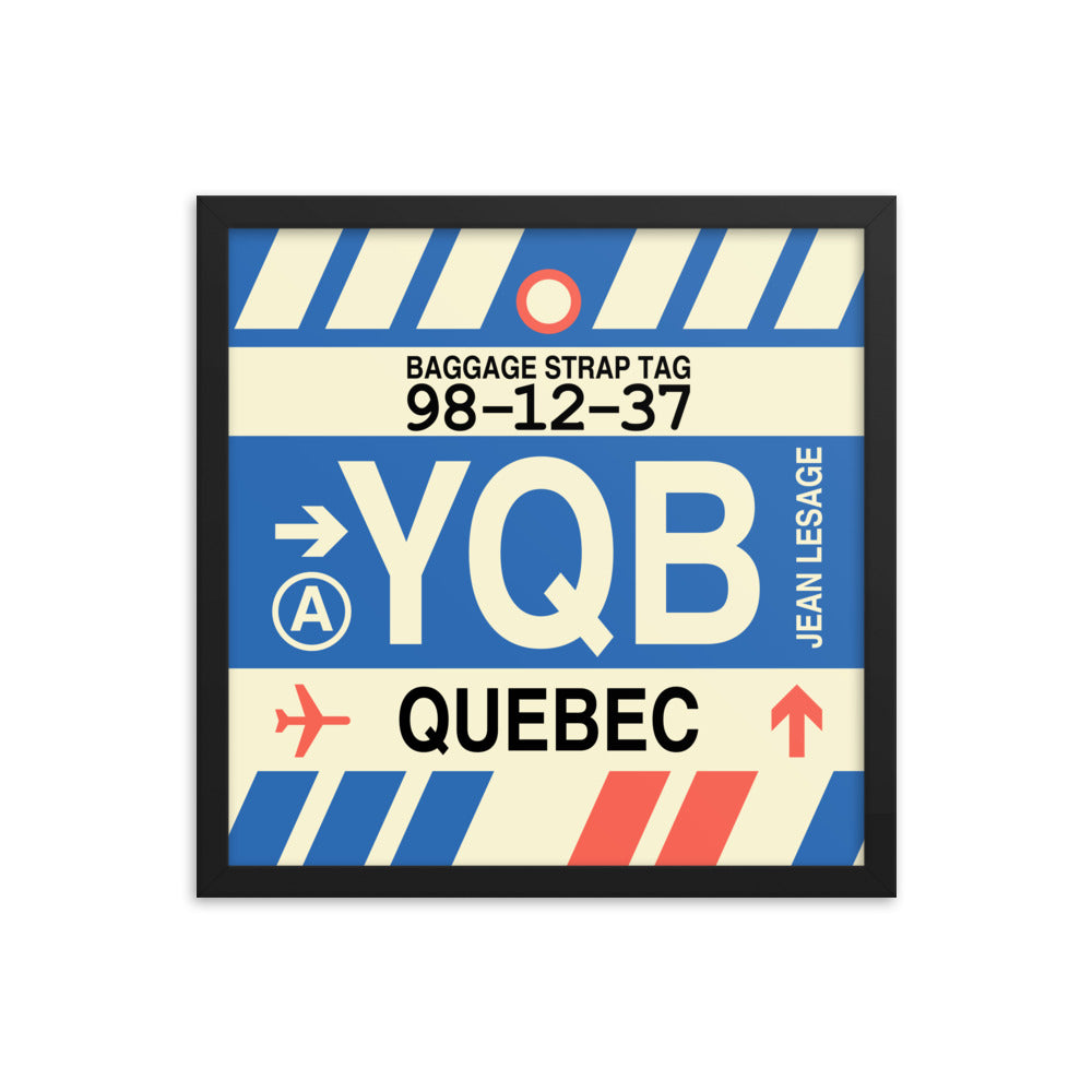 Travel-Themed Framed Print • YQB Quebec City • YHM Designs - Image 04