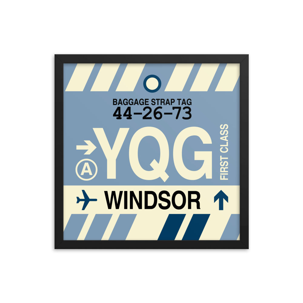 Travel-Themed Framed Print • YQG Windsor • YHM Designs - Image 04