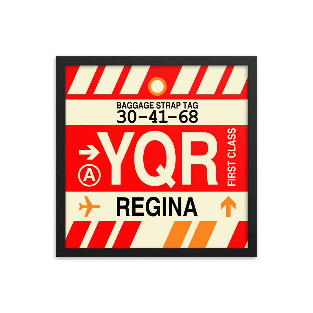 Travel-Themed Framed Print • YQR Regina • YHM Designs - Image 04