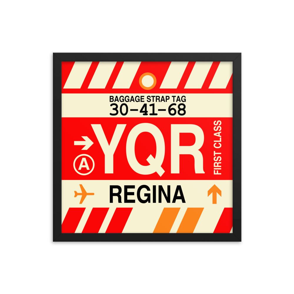 Travel-Themed Framed Print • YQR Regina • YHM Designs - Image 04
