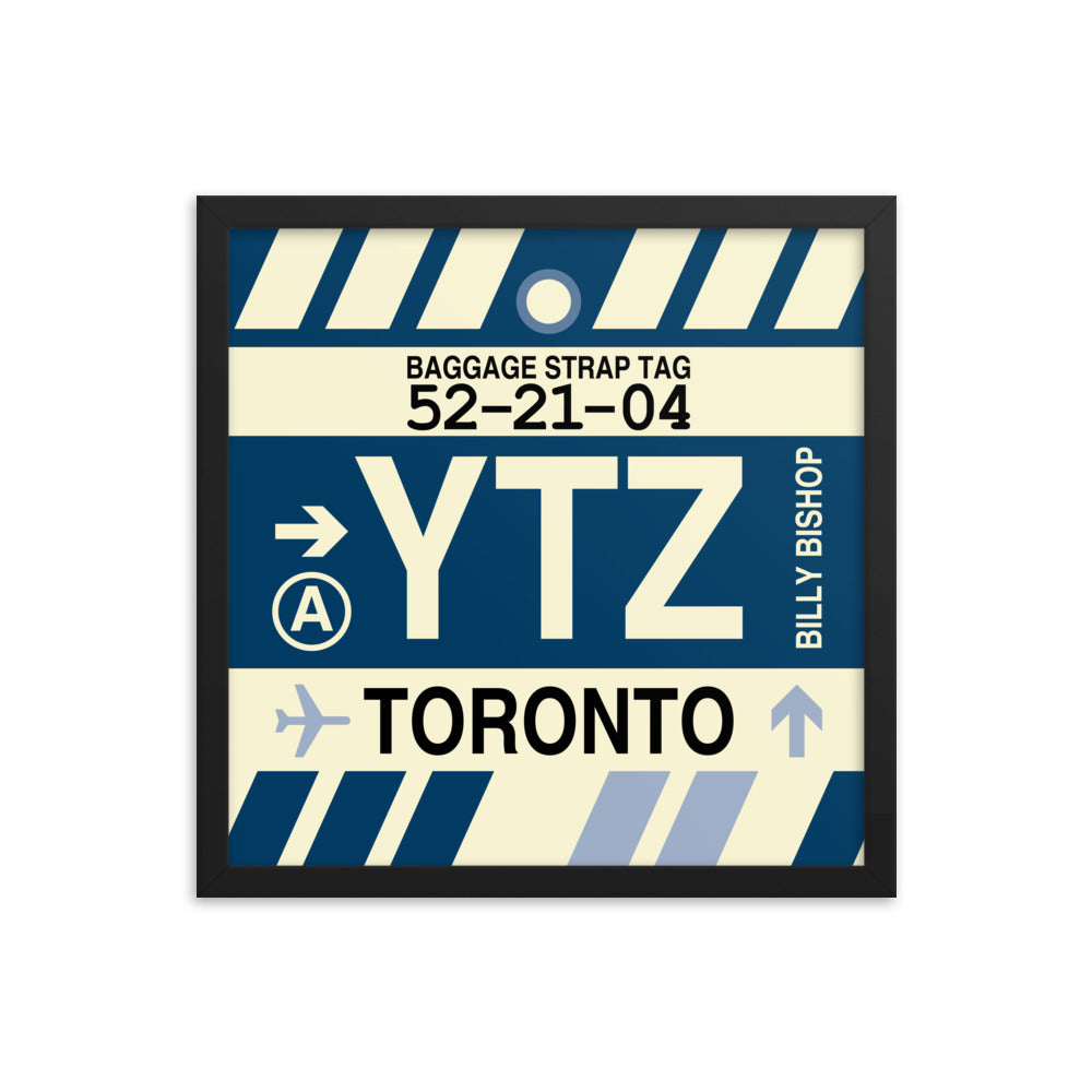 Travel-Themed Framed Print • YTZ Toronto • YHM Designs - Image 04