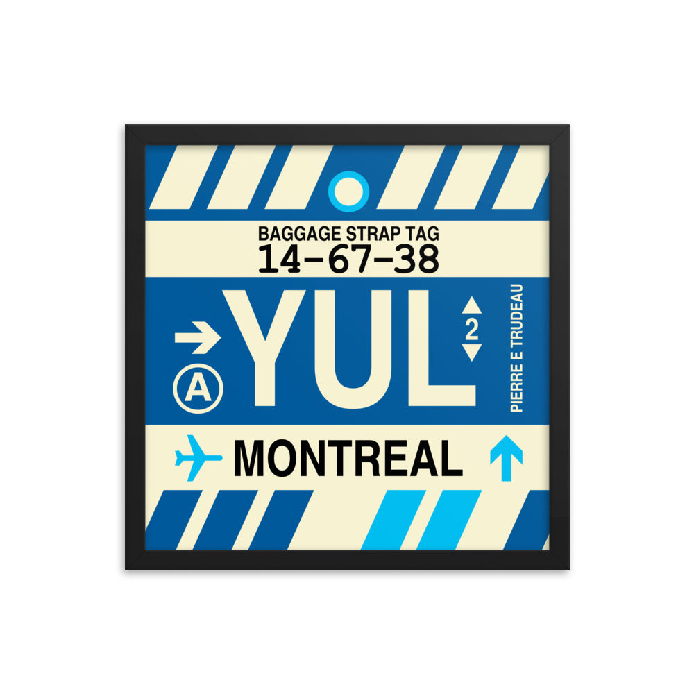Travel-Themed Framed Print • YUL Montreal • YHM Designs - Image 04