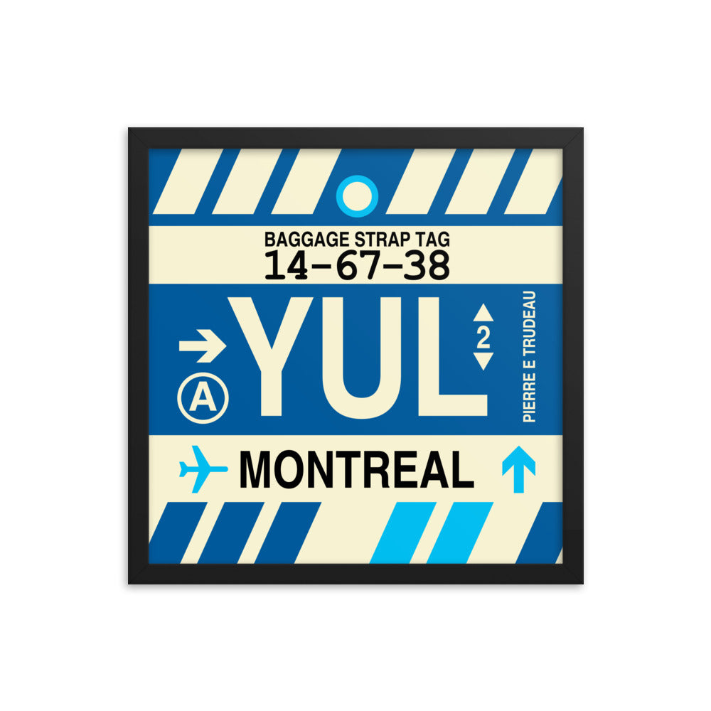 Travel-Themed Framed Print • YUL Montreal Souvenir • YHM Designs - Image 04