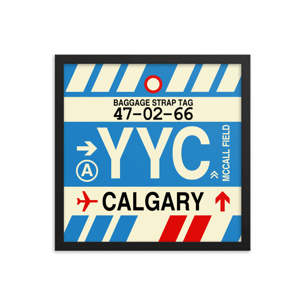 Travel-Themed Framed Print • YYC Calgary • YHM Designs - Image 04