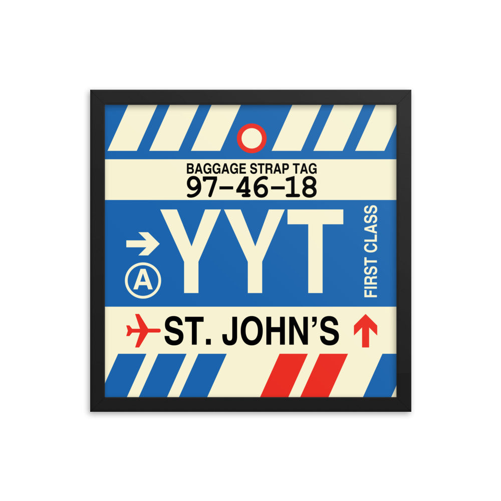 Travel-Themed Framed Print • YYT St. John's • YHM Designs - Image 04