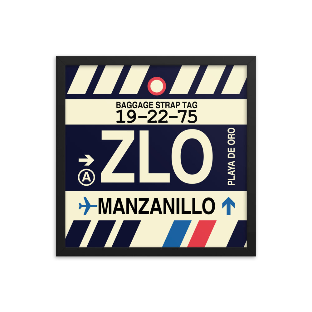 Travel-Themed Framed Print • ZLO Manzanillo • YHM Designs - Image 04