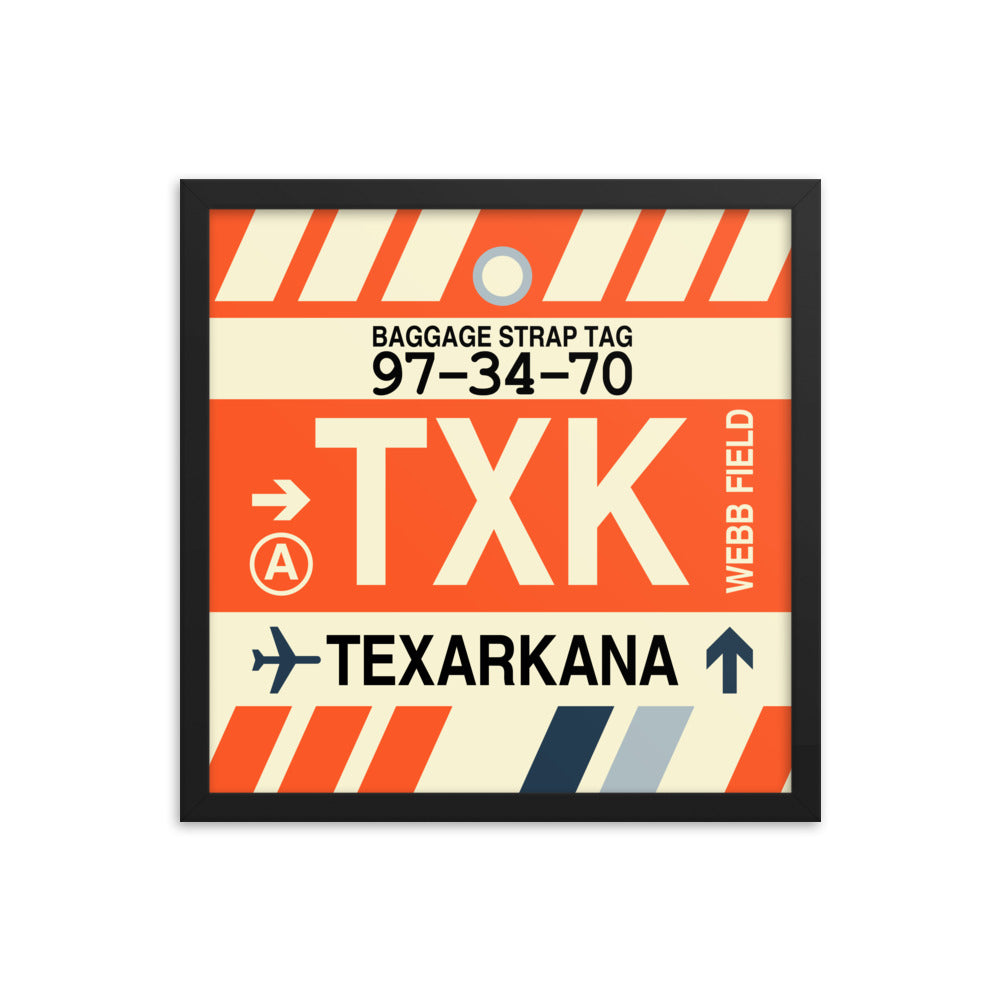 Travel-Themed Framed Print • TXK Texarkana • YHM Designs - Image 04